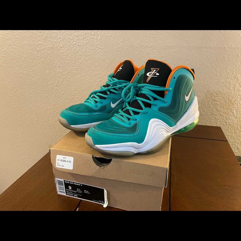 Nike Air Penny V “Miami Dolphins”